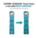 REACH® Listerine Ultraclean Access Flosser Refill Heads | Dental Flossers | Refillable Flosser | Effective Plaque Removal | Mint Flavored | 28 ct, 1 Pack