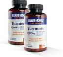 Blue Emu Joint Health Turmeric Extract Plus Bioperine Patented Black Pepper Extract For Enhanced Absorption,1,300 Mg, 60 Capsules, 2 Pack