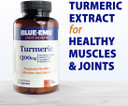 Blue Emu Joint Health Turmeric Extract Plus Bioperine Patented Black Pepper Extract For Enhanced Absorption,1,300 Mg, 60 Capsules, 2 Pack
