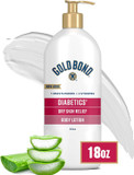 Gold Bond Diabetics' Dry Skin Relief Body Lotion, 18 Oz., With Aloe To Moisturize & Soothe
