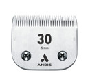 Andis 64075 Ultra Edge Dog Clipper Blade - Constructed Of Carbonized Steel, Exclusive Hardening Process With Long-Lasting Sharp Edges, 1/50-Inch Cut Length - For Larger Animals, Size-30, Chrome
