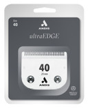 Andis - 64076, Ultra Edge Super Blocking Dog Clipper Blade - Built With Carbon-Infused Steel, Sharp Cutting Edges With Zero Gaps, Size-40, Removes Hairs 1/100-Inch - For Full Body Grooming, Chrome