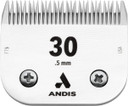 Andis  64260, Ceramic Edge Pet Clipper Blade - Comprised Of Carbon-Infused Steel, Size-30 Blade With Prolonged Sharp Edge, Cuts Hairs At 1/50-Inch Length  For Dogs & Medium Sized Animals, Chrome
