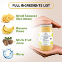 Trueseamoss Wildcrafted Irish Sea Moss Gel - Made With Dried Seaweed - Seamoss, Vegan-Friendly, Antioxidant Supports Thyroid & Digestion - Made In Usa (Banana, Pack Of 1)