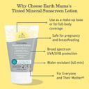Earth Mama Tinted Mineral Sunscreen Lotion Spf 25, Contains Organic Argan And Red Raspberry Seed Oil, 3-Ounces3 Ounce (Pack Of 1)