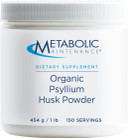 Metabolic Maintenance Organic Psyllium Husk Powder - Soluble Fiber For Digestion + Regularity Support (1 Pound, 150 Servings)