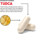 Force Factor Tudca Liver Support Supplement, Powerful Bile Salt For Gallbladder Health And Liver Health, Tauroursodeoxycholic Acid, Clinical Dose, Vegan Friendly, Non-Gmo, 60 Vegetable Capsules