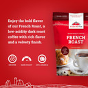 Hoosier Hill Farm French Roast Ground Coffee, Dark Roast, 32oz (2LB), Resealable Bag