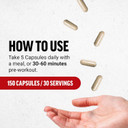 Force Factor L-Arginine Nitric Oxide Supplement With Bioperine To Help Build Muscle And Support Stronger Blood Flow, Circulation, Nutrient Delivery, And Pumps, L-Arginine 3000Mg, 3G, 150 Capsules