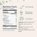 Organic Pineapple Powder, 8Oz | 100% Natural Fruit Powder | Freeze-Dried Pineapples Source | No Sugar & Additives | Great Flavor For Drinks, Smoothie, & Beverages | Non-Gmo & Vegan Friendly