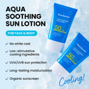 Real Barrier Aqua Soothing Sun Lotion Spf 50+Pa++++ 50Ml 1.69 Fl.Oz, Face Body Outdoor Sunscreen, Cooling & Soothing Sun Refreshing Care, Solar Protection, Travel-Friendly Sun Block, Korean Skincare