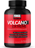 Force Factor Volcano Extreme Pre Workout Nitric Oxide Booster Supplement For Men With Creatine, L-Citrulline,And Huperzine A For Better Muscle Pumps, Strength, Focus, Workout Performance, 90 Tablets