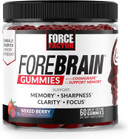 Force Factor Forebrain Gummies Nootropic Brain Support Supplement For Memory And Focus, Brain Vitamin With Cognigrape And Huperzine A, Focus Gummies To Support Recall And Sharpness, 60 Gummies