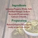 Roland Foods Nacho Sliced Jalapeno Peppers, Specialty Imported Food, 1-Gallon Jar