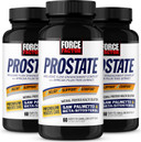 Force Factor Prostate, 3-Pack, Saw Palmetto And Beta Sitosterol Supplement For Men, Prostate Health Support, Size Support, Urinary Relief, Bladder Control, Reduce Nighttime Urination, 180 Softgels