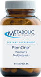 Metabolic Maintenance Femone - Womens Multivitamin With Vitamin D3, Vitamin B12, Methylfolate - Contains Key Nutrients For Reproductive & Immune Health (90 Capsules)