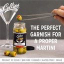 Collins Gourmet Vermouth Pimento Olives | Premium Garnish for Cocktails, Martinis, Drinks, Salads, Snack Trays, Charcuterie, and Cheese Spreads, 5oz