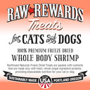 Northwest Naturals Raw Rewards Freeze-Dried Shrimp Treats For Dogs And Cats - Bite-Sized Pieces - Healthy, 1 Ingredient, Human Grade Pet Food, All Natural - 1 Oz (Packaging May Vary)
