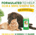 Tropiclean Hypoallergenic Dog Wipes For Paws And Butt | Fragrance Free Dog Grooming Wipes | Safe For The Face | Puppy & Cat Friendly | 100 Count