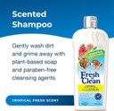 Pet-Ag Fresh N Clean Oatmeal N Baking Soda Shampoo - Tropical Fresh Scent - 18 Oz - Nurtures Dry, Itchy & Sensitive Skin With Vitamin E & Aloe - Strengthens & Repairs Coats - Soap Free