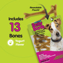 Belly Bones For Dogs, Yogurt Flavored Small Dog Dental Treats - 13 Treats Per Pack (3 Pack) - Made In Usa, Plaque & Tartar Control, For Fresh Breath And Digestive Health Support