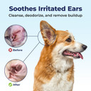 Vetnique Labs Oticbliss Ear Cleaner Wipes/Flushes For Dogs & Cats With Odor Control And Itch Relief Reduces Head Shaking - Clear The Ear (Ear Cleaning Wipes, Aloe Cleaning Large)