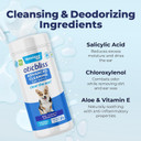 Vetnique Labs Oticbliss Ear Cleaner Wipes/Flushes For Dogs & Cats With Odor Control And Itch Relief Reduces Head Shaking - Clear The Ear (Ear Cleaning Wipes, Advanced Cleaning Large)