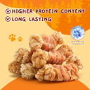 Jungle Calling Beef Tendons For Dogs, Chicken Wrapped Tendons Dog Chews Long Lasting Hip And Joint Supplement For Dogs With Glucosamine (Knotted Bone)