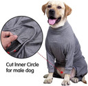Xqpetlihai Dog Onesie Surgery Recovery Suit For Medium Large Dogs Recovery Shirt For Abdominal Wounds Or Skin Diseases Dogs Pajamas For Shedding Allergy Anti Licking(G,S)
