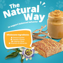Peanut Butter Chews - Anxiety Relief For Dogs - Natural Ingredients - No Hemp Calming Treats, 2 Oz - Pack Of 12