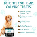 Hemp Calming Chews For Dogs, Dog Calming Treats Anxiety Relief 100% Golden Ratio Of Natural Ingredients Calming Dog Treats, Aid With Separation, Barking, Stress Relief, Thunderstorms - Duck Flavor
