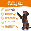 Zesty Paws Training Treats For Dogs & Puppies - Hip, Joint & Muscle Health - Immune, Brain, Heart, Skin & Coat Support - Bites With Fish Oil Omega 3 Fatty Acids With Epa & Dha - Bacon Flavor  8Oz