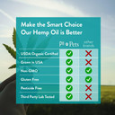 Hemp Oil For Dogs And Cats - Organically Grown - Made In Usa - Helps With Anxiety, Hip & Joint, Pain, Arthritis, And Stress - With Omega Complex (1-Pack)