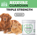 Seizure Support And Calming Aid For Dogs And Cats - All Natural Epilepsy And Seizure Aid. Hemp, Ashwagandha, Blue Vervain, Valerian, L-Tryptophan, L-Taurine, Chamomile, Milk Thistle, Turmeric