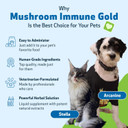 Pet Wellbeing - Mushroom Immune Gold - Natural Alternative Immune Support For Dogs And Cats - 8Oz (237Ml)