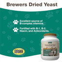 Naturvet Brewerã¢ÂS Dried Yeast Pet Supplement With Garlic Flavoring ÃÂ Includes B-1, B-2 Vitamins, Niacin, Vitamin C ÃÂ Helps Support Glossy Coat, Healthy Skin For Dogs, Cats ÃÂ 5,000 Ct
