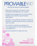 Proviable Digestive Health Supplement Multi-Strain Probiotics And Prebiotics For Cats And Dogs - With 7 Strains Of Bacteria, 30 Capsules