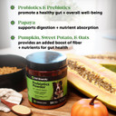 Pet Honesty All-Natural Probiotic & Pumpkin Powder Dog Supplement - Prebiotics, Probiotics, Enzymes & Antioxidants For Healthy Gut Flora, Anti Diarrhea, Digestion & Immunity (90 Scoops)