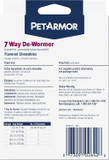 Petarmor 7 Way De-Wormer For Dogs, Oral Treatment For Tapeworm, Roundworm & Hookworm In Large Dogs & Puppies (Over 25 Lbs), Worm Remover (Praziquantel & Pyrantel Pamoate), 2 Flavored Chewables