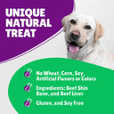 Liver Coated Dog Bones For Aggressive Chewers, Chew Bones For Large Dogs, Beef Shin Large Dog Bones For Medium Dogs, Long Lasting Dog Bones, Dog Chew Bones, 10 Pack