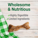 Nylabone Healthy Edibles Natural Bone Broth Dog Chews Long Lasting Bone Broth Flavor Treats For Dogs, Large/Giant (1 Count)