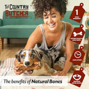 The Country Butcher 4" Beef Rib Dog Bones For Small And Medium Breed Dogs, Natural, Tough, Dental Treat, Chew Toy, Made In The Usa, 12 Count Soft To Moderate Chewers