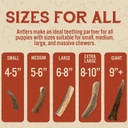 Heartland Elk Antlers For Dogs - Grade A, Naturally Shed Antlers | Dog Bones For Aggressive Chewers & Teething Puppies | All Breeds Chew Toy Usa Made & Veteran Owned (Split Elk: 8+", X-Large, 1-Pack)