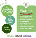Nature Gnaws Thin Bully Sticks For Small Dogs - Premium Natural Tasty Beef Bones - Simple Long Lasting Dog Chew Treats - Rawhide Free 5-6 Inch