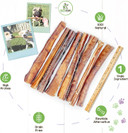 Nature Gnaws Extra Large Bully Sticks For Dogs - Premium Natural Beef Dental Bones - Thick Long Lasting Dog Chew Treats For Aggressive Chewers - Rawhide Free 6 Count (Pack Of 1)