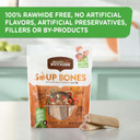 Rachael Ray Nutrish Soup Bones Dog Treats, Chicken & Veggies Flavor, 11 Bones