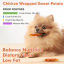Mon2Sun Dog Treats Rawhide Free Chicken Wrapped Sweet Potato Dog Snacks, Gluten & Grain Free Dog Treats For Puppy And Small Dogs, (Chicken, 10 Ounce -Pack Of 1)