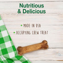 Nylabone Healthy Edibles Natural Puppy Chews Long Lasting Lamb & Apple Flavor Treats For Puppies, X-Small/Petite (4 Count)