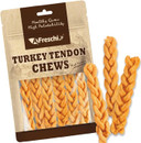 Afreschi Turkey Tendon For Dogs, Dog Treats For Classic Series, All Natural Human Grade Dog Treat, Suitable For Training Chew, Ingredient Sourced From Usa, Rawhide Alternative, Braided Stick