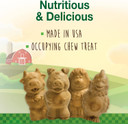 Nylabone Healthy Edibles Natural Puppy Chews Long Lasting Lamb & Apple Flavor Treats For Puppies, Small/Regular (4 Count)